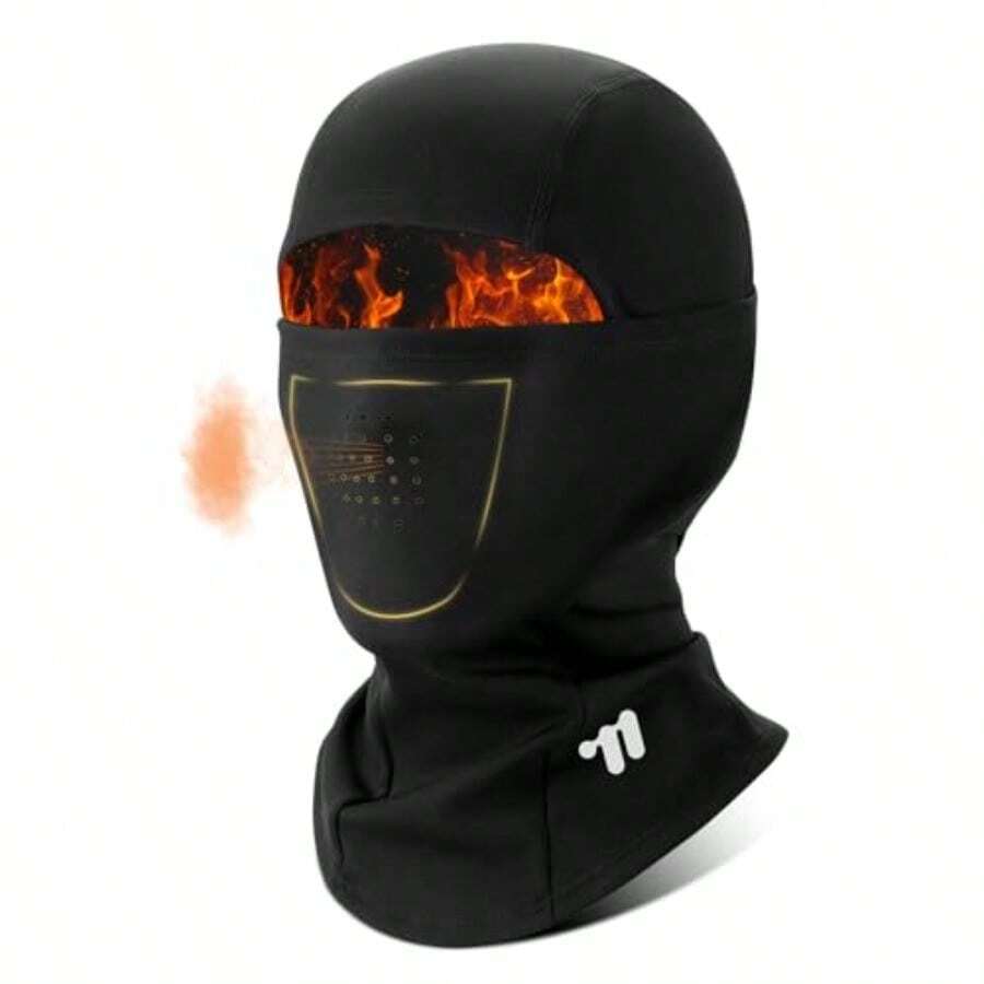 West Biking Balaclava Ski Mask Warm Face Mask For Cold Weather Lightweight Windproof Thermal Winter Scarf Face Mask Men Wome - Black - View 1