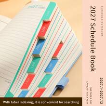 2027 English Version Cross-Border Calendar Planner, Trade Notebook, Work Efficiency Record Book, Bandage Planner - Multicolor - View 4