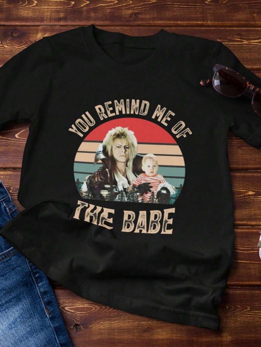 Labyrinth You Remind Me Ohe Babe Culilm Vintage 80's T-Shirt, Gift T-Shirt For You And Yours - Back 2 - View 1