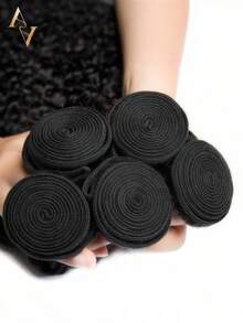ARABELLA 1pc & 3pcs Combination Deep Wave Human Hair 10-32 Inch Natural Black 100% Pure Virgin Human Hair Soft Tangle-Free Easy Blend Unprocessed Brazilian Hair Beginner Friendly - SNatural - View 6