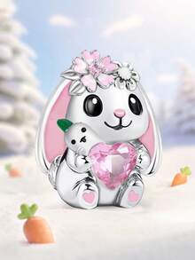 1 mặt dây chuyền hình mèo và bể cá bằng bạc nguyên chất thời trang, thích hợp để làm vòng tay/lắc tay cho nữ, tự làm trang sức và trang trí hàng ngày, phụ kiện cho bé gái. - Đính cườm 2 - Xem 3