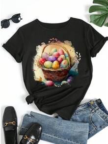 Women T-Shirts - Black - View 5