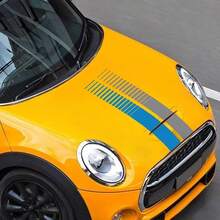 For MINI S One JCW F56 F55 F60 R56 R60 R61 Car Hood Bonnet Stripe Sticker Decoration Decal Vinyl Film Accessories - Car Sticker - View 3