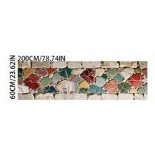 1 pieza Alfombra decorativa de estilo moderno con piedras de colores, decoración de dormitorio, alfombra pequeña, alfombra lavable, decoración de sala de estar, alfombra para exteriores - Multicolor - Ver 16