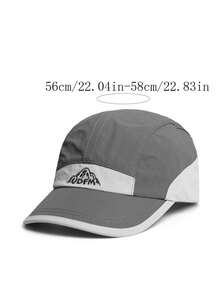 1 pieza Gorra de béisbol con bordado de montaña, parte superior suave, gorra deportiva versátil - A - Ver 5
