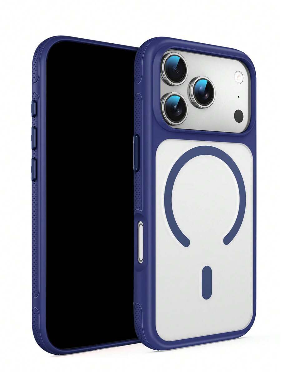 Shockproof Magnetic Skin Feel Transparent Phone Case Compatible With IPhone 17 Pro Max 17 Pro 16 Pro Max 15 Pro Max 12 14 Pro Max 13 Pro 17 Button Bumper Anti-Fall Wireless Charging Protective Clear Cover