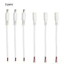 5/10pcs DC 5521 Female To Male Connector Cable, DC Power Plug Cable Socket Adapter Connector, Suitable For CCTV Solid Color 3528 5050 LED Strip - 15CM/5.9inch - View 22