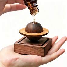 1 pieza Difusor de madera con aroma sin aceite esencial, difusor con forma de Júpiter, decoración del hogar, aire fresco, regalo para amigo, artículos esenciales para dormitorio universitario - madera - Ver 2