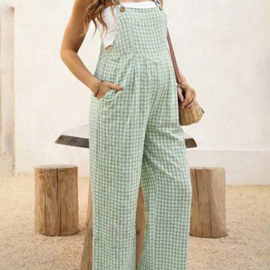 Maternity Pants - Green - View 1
