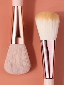 4PCS Multifunctional Blush Brush Powder Puff Set,Pink Wooden Handles+Black Mini Puffs,Daily Makeup,Makeup Tool,Makeupbrush - Apricot - View 8
