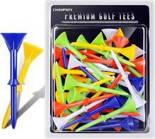 3 1 4 Inch Plastic Golf Tees Premium Durable Stable Design Available In 25 Pack Or 50 Pack For Driving Range Course Practice Accessories - Default - View 8