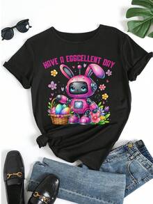 Women T-Shirts - Black - View 5