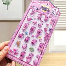 Nuevas pegatinas de cristal en relieve 3D con diseño de conejo pequeño y lindo, pegatinas de relieve sólido de personajes para álbum de recortes infantil, decoración de funda de teléfono, intercambio y colección de pegatinas, adecuadas para niños, estudiantes y adultos, regalo de vacaciones, regalo de cumpleaños, regalo del Día del Niño, regreso a la escuela, regalo de temporada de graduación, recuerdo de fiesta, libro de pegatinas de conejo de pasillo, juguete de pegatinas de cristal en relieve de dibujos animados - Multicolor - Ver 12