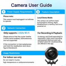 1pc WiFi Mini HD Camera Wireless Video Recorder Security Monitoring Smart Home Suitable For Pets, Mini Home Security Camera, Home Security Monitor, Portable Security Camera, USB Powered, No Battery Included, Only Supports 2.4GHz Wi-Fi, Does Not Support 5GHz Wi-Fi - Suitable For Parents, Pet Owners - 黑色 - 查看 4