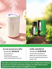 مرطب هواء صامت للسيارة سعة 280 مل ومعطر هواء للسيارة مع وضعين للعمل. يتوفر بخيارات اللون الأسود والأبيض. إضاءة محيطية ملونة، صغير الحجم وقابل للحمل. يمكن إضافة زيت عطري أساسي عبر إمداد الطاقة USB. مناسب للسيارات والمكاتب والغرف النوم والغرف الكبيرة ومرطبات الهواء المنزلية المكتبية وإكسسوارات السيارات وموزعات العطور للسيارات - طراز H06 - مشاهدة 22