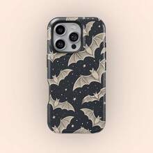 24h Shipping From DE Apple 17 16 15Pro Max PlusBat Night Sky Phone Case, Gothic Halloween Phone Cases, Spooky Starry Bat Aesthetic,  16 15 14 13 12 Pro Max,  S25 S24 Ultra 23 24 25 26 - 1 Piece Of Picture Color - View 1