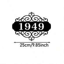 Custom Metal Address Plate/Personalized Door Number Plaque/Outdoor Metal Sign/Housewarming Gift, 5 Sizes Available! - Black - View 20