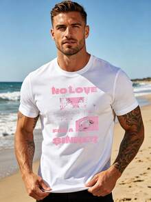 Men T-Shirts - 白色 - 查看 6