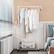 1 pieza Perchero de ropa con barra simple y doble, perchero multifuncional para colgar y exhibir ropa, perchero portátil, perchero de almacenamiento, decoración de habitación, decoración del hogar, decoración de otoño, decoración de dormitorio - Multicolor - Ver 13