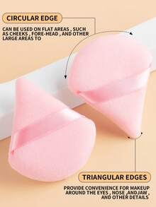 ronshadow 2 piezas Brocha de base sin costuras de cabeza plana + 3 piezas Juego de esponjas de maquillaje triangulares, incluye brocha de base angular, herramienta de maquillaje de aplicación rápida no absorbente apta para principiantes - Multicolor - Ver 9