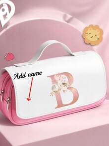 Personalized Name 3-Compartment Large Capacity Pencil Case, Personalized Display, School Supplies And Holiday Gifts, Personalized Multi-Compartment Storage Box Suitable For School Office, Unique Customized Birthday Gift - Multicolor - View 16