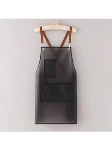Kitchen Apron With Pockets, Plastic Waterproof Transparent Work Apron, Unisex, Suitable For Cooking, Cleaning, Washing - Multicolor - View 11
