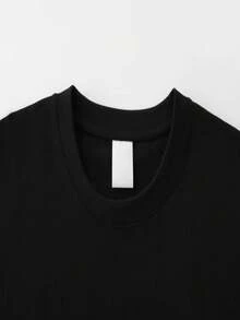 Camiseta de Algodón para Hombre con Diseño de Doble Cara de Gato, Algodón de Alta Calidad, Duradera, Casual y Elegante - Negro - Ver 9