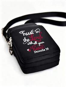 Bolso Bandolera de Exterior con Estampado de la Serie de Jesús, Mini Bolso de Mano para Deportes de Exterior con Jack para Auriculares, Bolso para Teléfono, Bolso para el Brazo, Monedero, Bolso de Hombro, Bolso Bandolera para Teléfono Móvil de Mujer, Correa de Hombro Ajustable, Billetera Vertical con Cadena Dora, Billetera para el Brazo de Deportes de Exterior Incluida Adecuada para Correr, Senderismo y Ciclismo, Regalo Ideal para Amigos, Familia y Amigos,Vuelta al Colegio - Multicolor - Ver 5