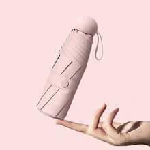 Mini Ombrello - Impermeabile, Portatile, Leggero, Protezione UV, Resistente al Vento, Design Pieghevole Facile da Trasportare con Borsa per Attività all'Aperto, Viaggi e Uso Quotidiano - A - Visualizzare 8
