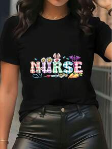 Women T-Shirts - Black - View 6
