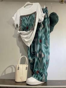 Women Lightweight Cardigans - Green Pants - View 9
