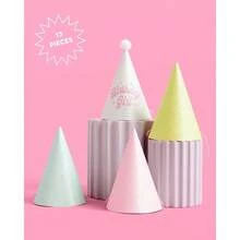 - Sombreros de de cumpleaos - Se adapta a adultos y nios - de cumpleaos arcoris pastel para nia de cumpleaos con purpurina, mgica, coronas de de papel, - inicial - Ver 3