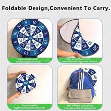 1pc Digital Flat Print Dart Board Set, Extra Large 29.53 Inch, Includes 12 Adhesive Dart Balls, 2 Hooks, Suitable For Indoor, Outdoor, Yard, Park, Party. - Multicolor - View 8