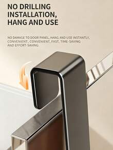 Over-The-Door No Drill Hooks, Heavy Duty ABS Plastic Hangers With 3-5kg Load Capacity, Waterproof Rustproof Organizer Hooks For Towels, Coats, Hats, Bags & Accessories, No Installation Door Hooks For Bathroom, Kitchen, Bedroom, Entryway & Dorm, Modern Minimalist Home Storage Solution - Multicolor - View 8