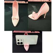 3D Printed Creative Universal Funny High Heel Shoe Slouchy Phone Holder Desktop Ornament Humorous Model Phone Stand, Special Gift For Graduation Season And Back To School Season, Essential Gift, Gift List - Sets - View 7