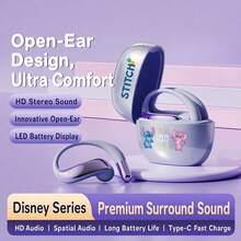 OTN Q95 Disney 正版授權 真無線耳掛式藍牙耳機 黑色、紫色，10mm 動圈單體，藍牙 6.0，相容 iOS、Android 及其他主流系統 - 查看 12