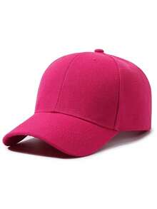 1pc Solid Color Plain Baseball Cap, Men's Summer Sun Protection Hat, Casual Visor Hat - A - View 8