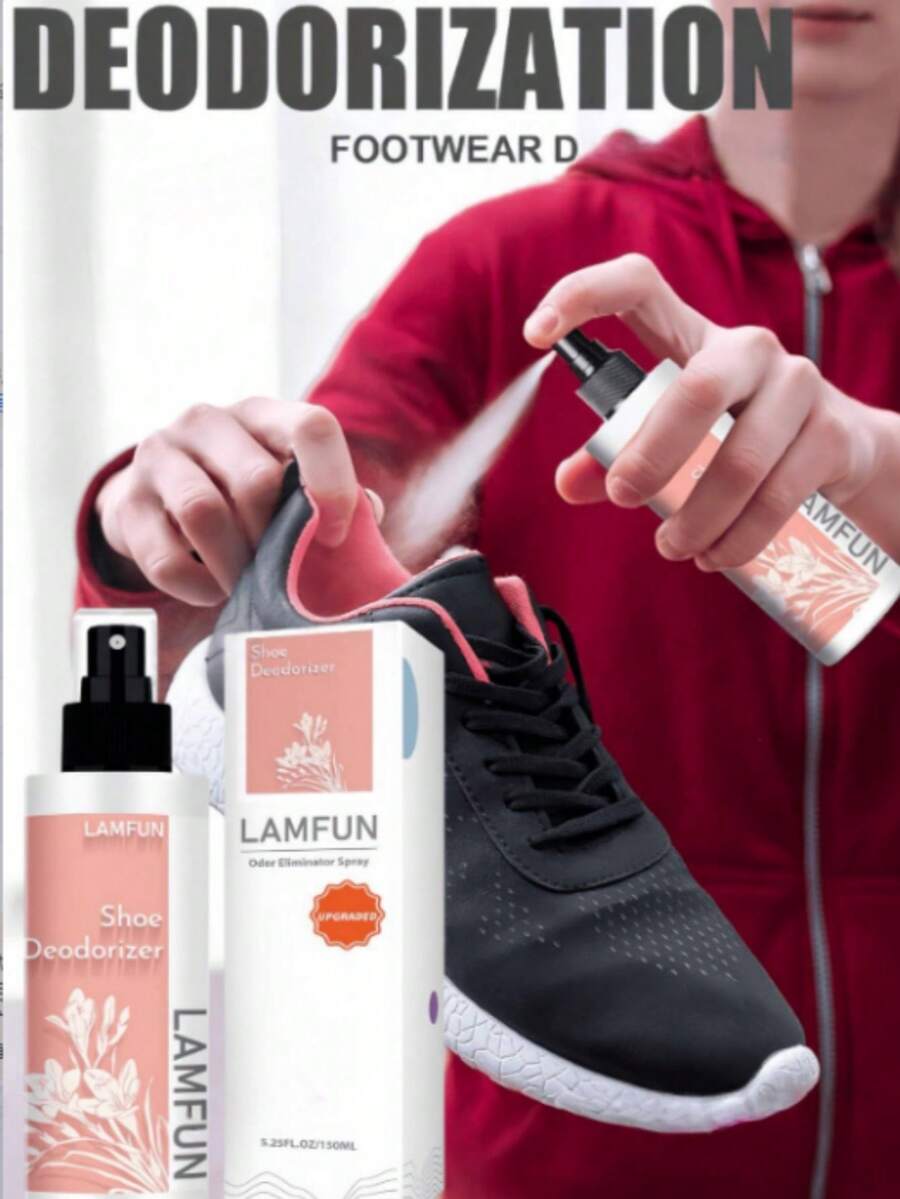 Jue-Fish Shoe Deodorizer Spray, Specially Designed To Remove Shoe And Sock Odors, Deodorizing, Suitable For All Types Of Shoes, Multi-Purpose Deodorizer, Effectively Combats Shoe Odors And Smells, Suitable For Men's And Women's Shoes. (New And Old Models Randomly Sent) - Multicolor - View 1