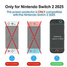 1/2pcs Switch 2 Tempered Glass Screen Protector, 9H High Definition Transparent Anti-Scratch Screen Film, Touch Sensitive Anti-Fingerprint Glass Cover, Compatible With Switch 2 Console Screen, Easy Installation Gaming Accessory - View 7