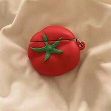 3D Cute Cartoon Tomato Bluetooth Earphone Protective Case Compatible With Redmi Buds 5 Pro 6 Lite, Soft Silicone Wireless Earphone Cover, Capa - Red Tomatoes - View 11