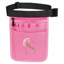 1pc Nursing Tool Waist Bag Nurse Medical Bag Rose Gold Initials A To Z Letter Pattern Multifunctional Adjustable Multi-Insert Bag, Pet Medical Care Bao Universal Multi Pocket Nurse Fanny Pack Multi Pocket Waist Organizer Belt With Adjustable Waist Strap Work Pocket Medical Supplies Storage Waist Pouch Organizer Pouch - Pink - View 30