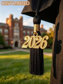 قبعة تخرج مخصصة لعام 2026، قابلة للتخصيص بالاسم والرقم والفصل، مناسبة لشهادات التخرج من المدرسة الثانوية والجامعة، قبعة خفيفة الوزن وقابلة للتمدد مع شرابة، مناسبة لدرجات البكالوريوس والماجستير، قبعة حفل تخرج للجنسين، قبعة تخرج مع شرابة قابلة للتعديل - متعدد الألوان - مشاهدة 4