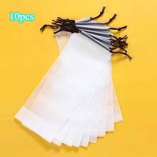 10pcs Reusable Frosted Umbrella Storage Sleeve. Made Of Translucent Waterproof Material, It Is Sturdy, Wear-Resistant And Not Easy To Damage. The Drawstring Closure Allows For Easy Opening And Closing. It Is Lightweight, Portable - Multicolor - View 9