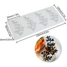 - Molde de encaje hueco 3D con diseo de ramas y hojas, alfombrilla de encaje para tartas, molde de silicona para decoracin de presentacin creativa de chocolate, molde para hornear J - J_ Hojas - Ver 2