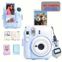 Funda transparente Instant Mini 12 para cámara de película instantánea Fujifilm Mini 12, funda protectora de cámara con bolsillo trasero mejorado para guardar 10 películas y correa ajustable (sin cámara) - Ver 13