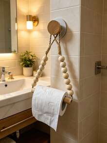 Beaded Rod Toilet Paper Holder Stick Beaded Tissue Rack Storage Shelf Homestay Decoration Nordic Style Towel Rack - Multicolor - View 1