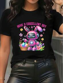 Women T-Shirts - Black - View 6