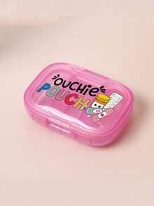 便攜式急救藥盒，藥瓶圖案與「Ouchie Pouch」文字；具備3個隔層，適合居家使用，亦適合旅行與出差。迷你便攜藥盒，防水防潮，可用於存放、戒指及其他小物品。父親節、開學季與教師節的完美禮物選擇。 - 彩色 - 查看 12