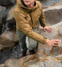 Columbia Men's Hooded Sports Jacket, Outdoor Hiking & Commuting Waterproof Coat With Multiple Pockets - Earthy Yellow - View 8