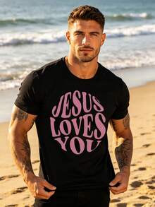 Camisetas de hombre - Negro - Ver 6